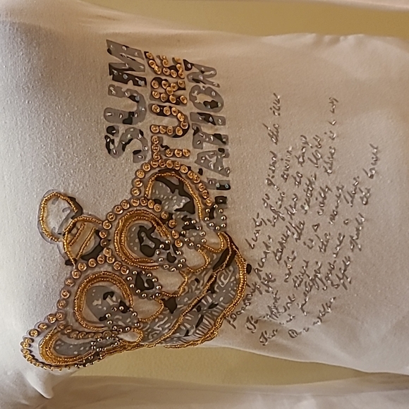 Just Cavalli long sleeve top with embellishments in the design size M - Picture 2 of 13